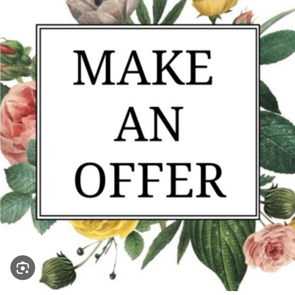 Make An Offer Floral Graphic Sign